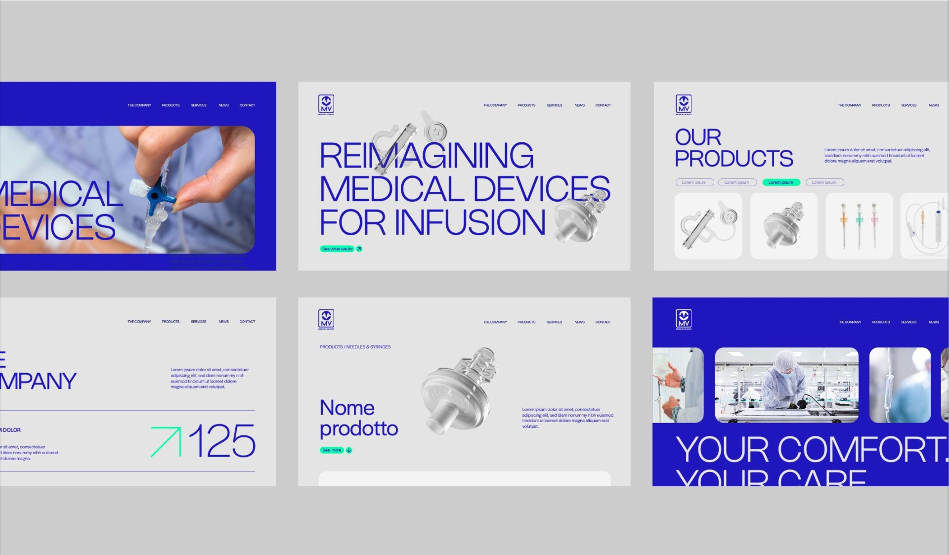 MV Medical Devices — il sito web (TEAM99)