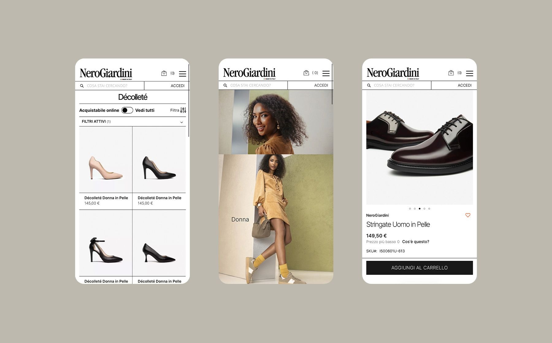 NeroGiardini — il sito nella versione mobile (TEAM99)